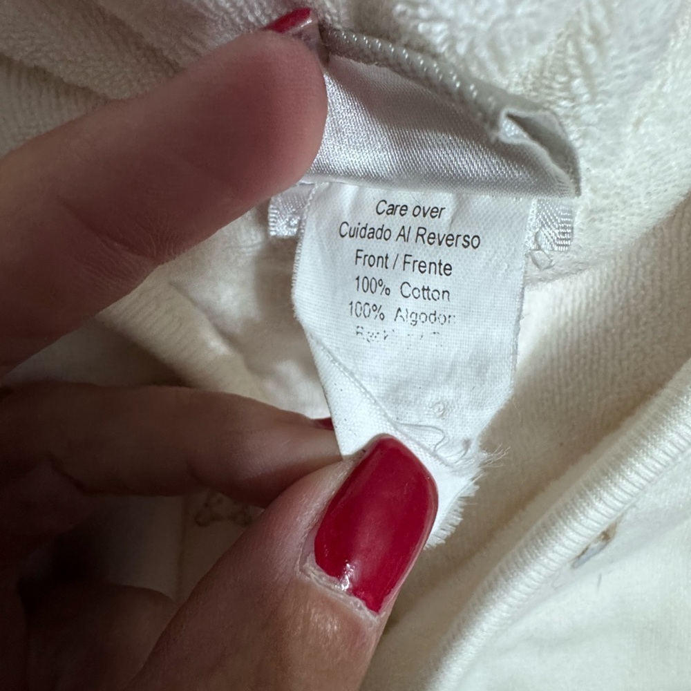 Carter’s Classics Terry lined romper towel, hood, one size - Picture 5 of 6